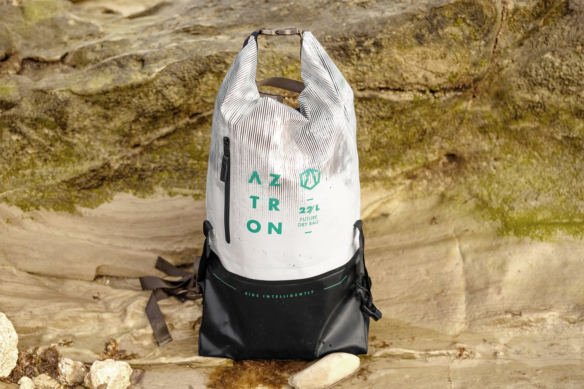 Aztron Dry Bag 22L waterproof front zip pocket